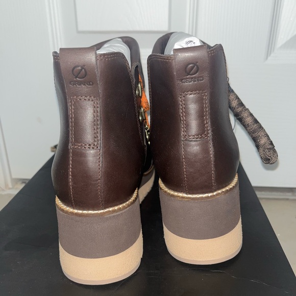 Cole Haan Waterproof Hiker Boots — Brown Leather — Women’s — With Box - Picture 11 of 13